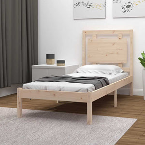 vidaXL Solid Wood Bed 100x200 cm