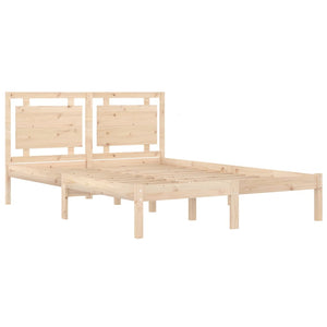 vidaXL Solid Wood Bed 140x200 cm
