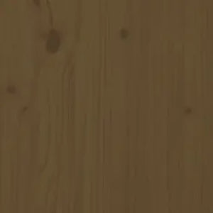 vidaXL Solid Wood Bed Honey Brown 200x200 cm