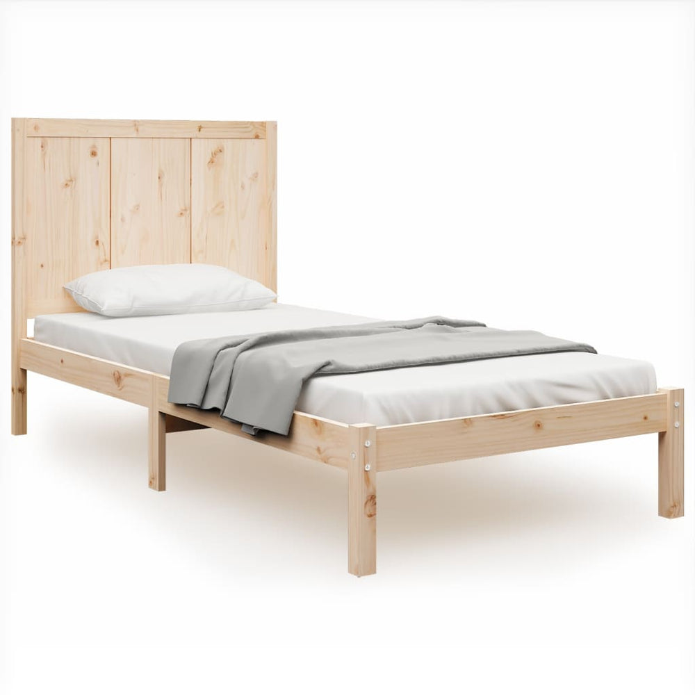 vidaXL Solid Wood Bed Frame without Mattress 100x200 cm Pine Wood