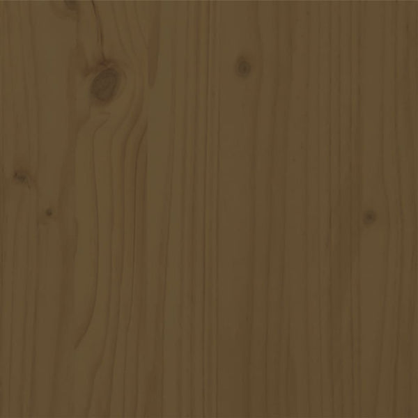 vidaXL Solid Wood Bed Honey Brown 200x200 cm