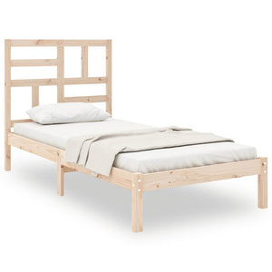 vidaXL Solid Wood Bed 75x190 cm