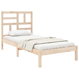 vidaXL Solid Wood Bed 75x190 cm