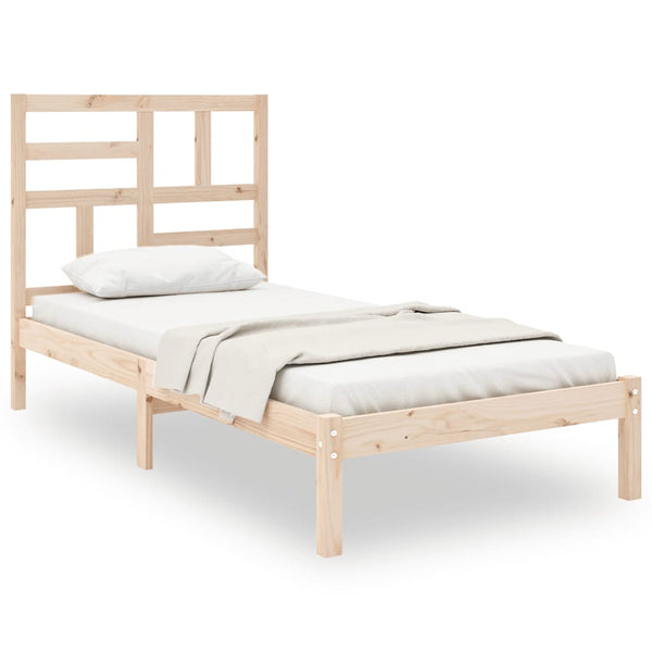 vidaXL Solid Wood Bed 90x190 cm