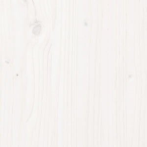 vidaXL Solid Wood Bed White 120x190 cm
