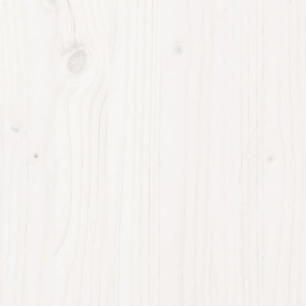vidaXL Solid Wood Bed White 120x190 cm