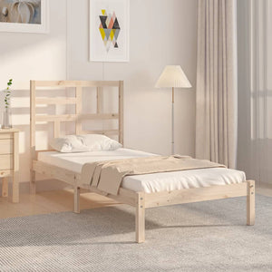 vidaXL Solid Wood Bed 90x200 cm
