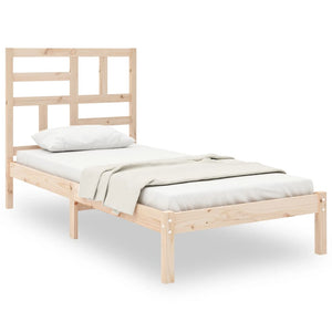 vidaXL Solid Wood Bed 100x200 cm