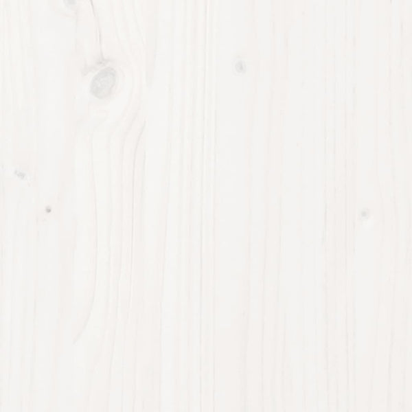 vidaXL Solid Pine Bed White 120x200 cm
