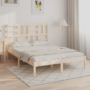 vidaXL Solid Wood Bed Frame without Mattress 140x200 cm