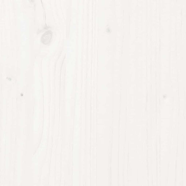 vidaXL Solid Wood Bed White 140x200 cm