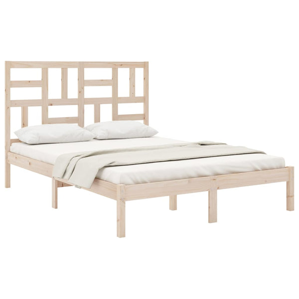 vidaXL Solid Wood Bed 150x200 cm