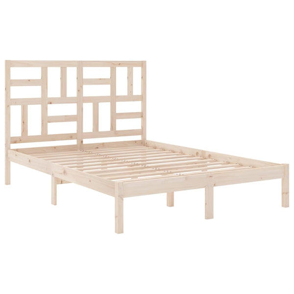 vidaXL Solid Wood Bed 150x200 cm
