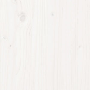 vidaXL Solid Pine Wood Bed White 160x200 cm