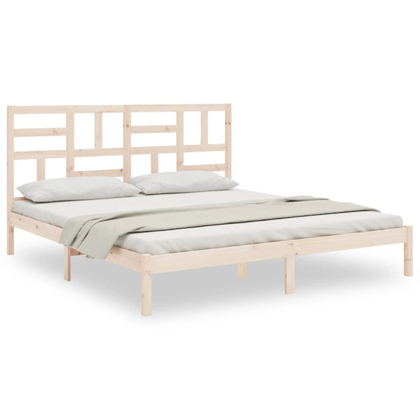 vidaXL Solid Wood Bed Frame without Mattress 180x200 cm