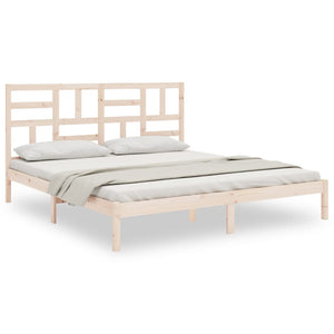 vidaXL Solid Wood Bed Frame without Mattress 200x200 cm