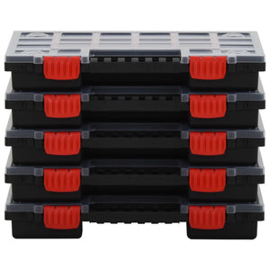 vidaXL Assortment Boxes 10 pcs 34.5x25x5 cm Polypropylene