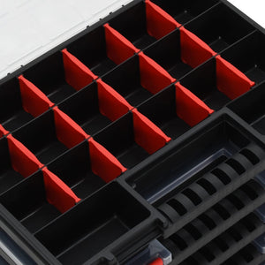 vidaXL Assortment Boxes 10 pcs 34.5x25x5 cm Polypropylene