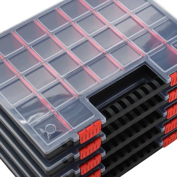vidaXL Assortment Boxes 10 pcs 40x30x5 cm Polypropylene