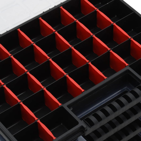 vidaXL Assortment Boxes 10 pcs 40x30x5 cm Polypropylene