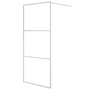 vidaXL Walk-In Shower Screen Silver 90x195cm ESG Clear Glass