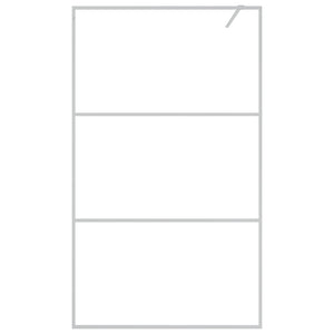 vidaXL Walk-in Shower Screen Silver 115x195 cm Tempered Clear Glass