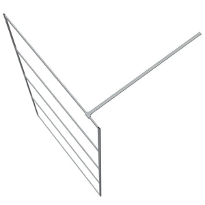 vidaXL Walk-in Shower Screen Silver 115x195 cm ESG Clear Glass