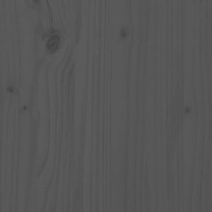 vidaXL Solid Wood Bed Grey Pine 200x200 cm