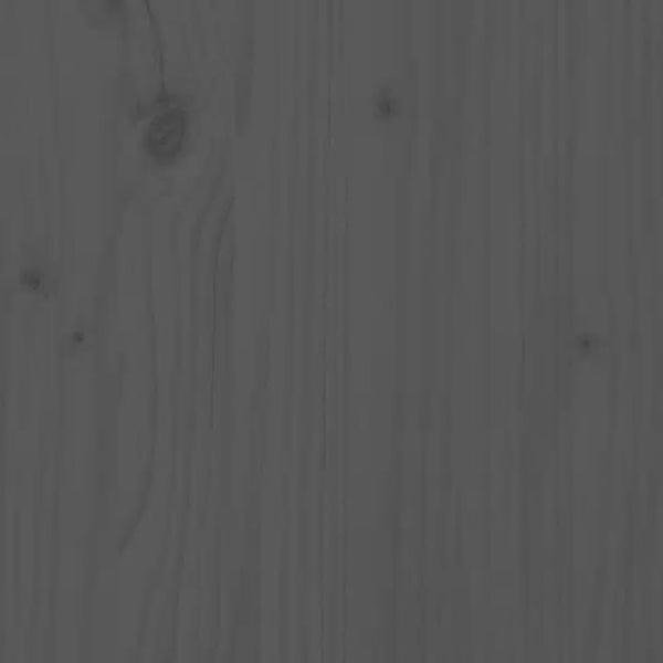 vidaXL Solid Wood Bed Grey Pine 200x200 cm