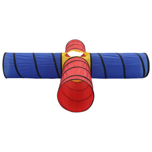 vidaXL Play Tunnel with 250 Balls Multicolored