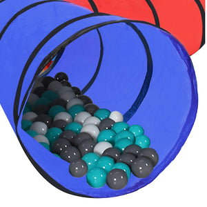 vidaXL Play Tunnel with 250 Balls Multicolored