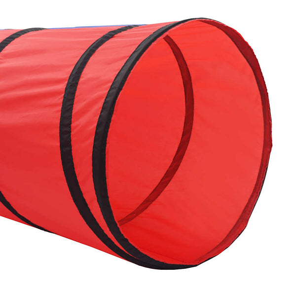 vidaXL Play Tunnel with 250 Balls Multicolored