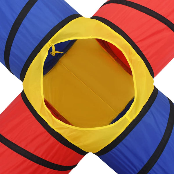 vidaXL Play Tunnel with 250 Balls Multicolored