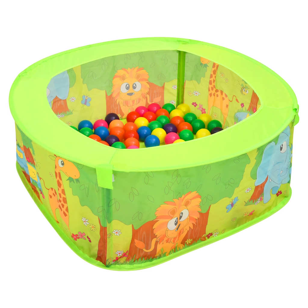 vidaXL Ball Pit with 300 Balls 75x75x32 cm