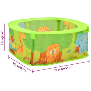vidaXL Ball Pit with 300 Balls 75x75x32 cm