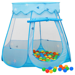 vidaXL Kids' Play Tent with 250 Balls Blue 102x102x82 cm