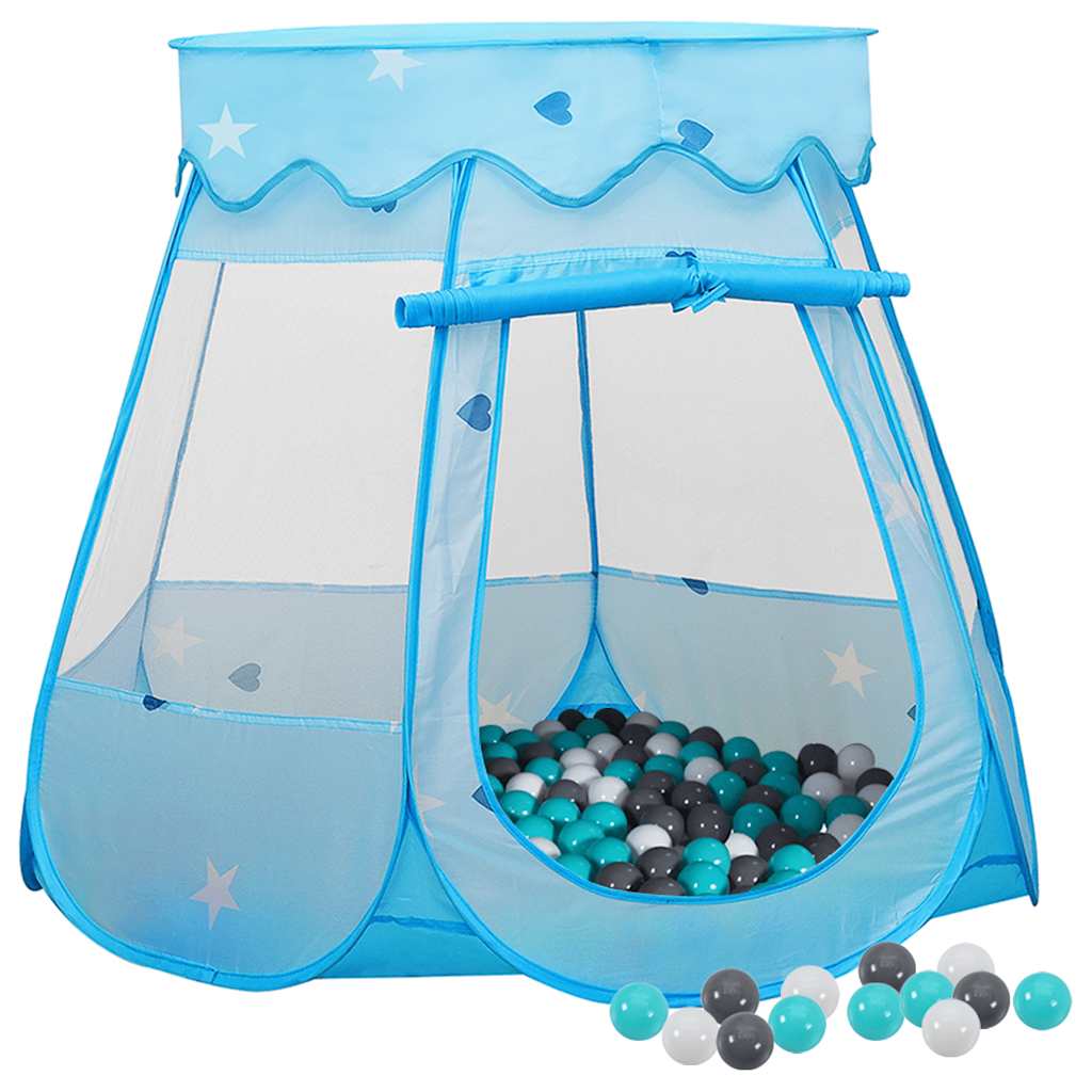 vidaXL Kids' Play Tent with 250 Balls Blue 102x102x82 cm