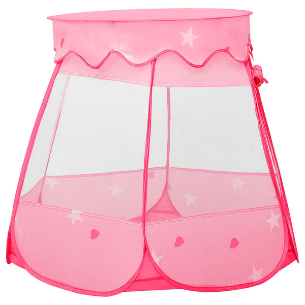 vidaXL Kids' Play Tent with 250 Balls Pink 102x102x82 cm