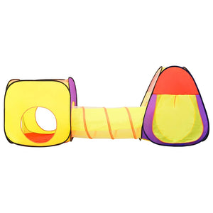 vidaXL Play Tent with 250 Balls Multicolored 255x80x100 cm