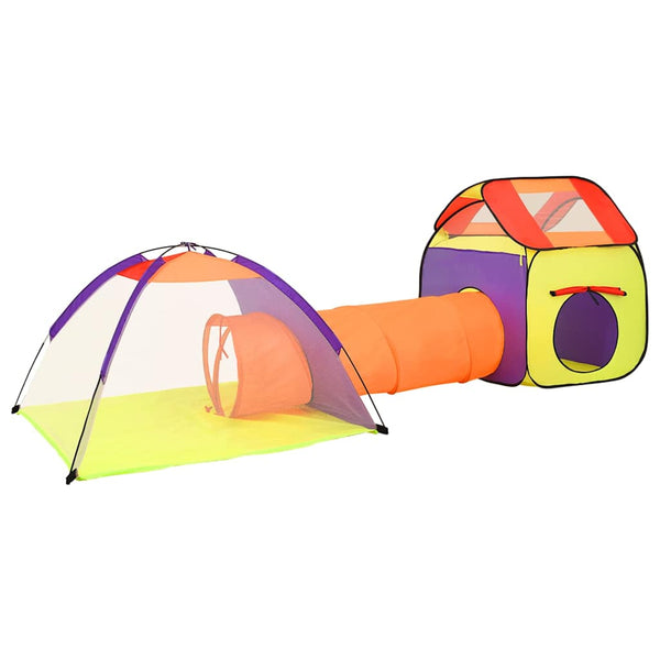 vidaXL Play Tent with 250 Balls Multicolored 338x123x111 cm