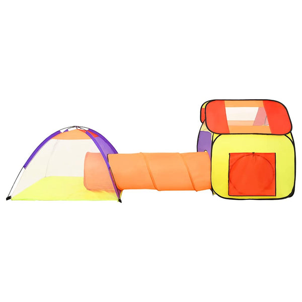 vidaXL Play Tent with 250 Balls Multicolored 338x123x111 cm