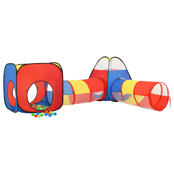 vidaXL Play Tent with 250 Balls Multicolored 190x264x90 cm