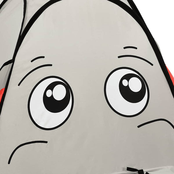 vidaXL Elephant-Shaped Play Tent with 250 Balls Grey 174x86x101 cm