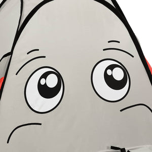 vidaXL Elephant-Shaped Play Tent with 250 Balls Grey 174x86x101 cm