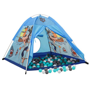 vidaXL Play Tent with 250 Balls Blue 120x120x90 cm