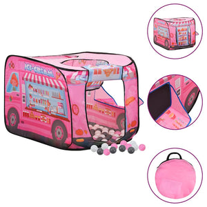 vidaXL Kids Play Tent with 250 Balls Pink 70x112x70 cm