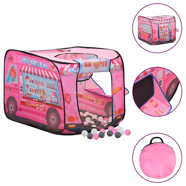 vidaXL Kids Play Tent with 250 Balls Pink 70x112x70 cm
