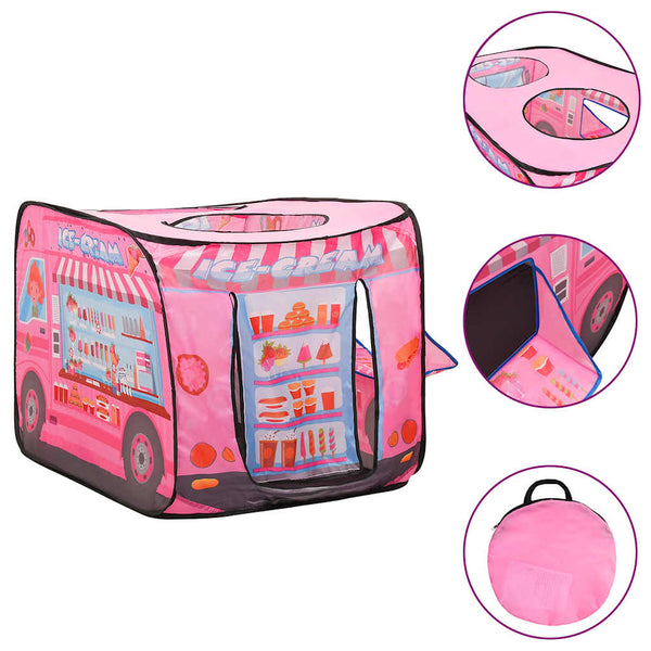 vidaXL Kids Play Tent with 250 Balls Pink 70x112x70 cm