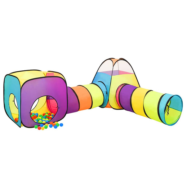 vidaXL Play Tent with 250 Balls Multicolored 190x264x90 cm