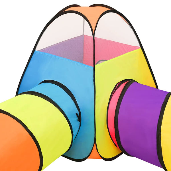 vidaXL Play Tent with 250 Balls Multicolored 190x264x90 cm